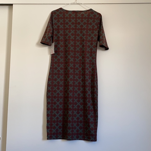 LulaRoe Julia Dress Small (S) NWT Southwestern Aztec Pattern 1/2 sleeve - Picture 6 of 11